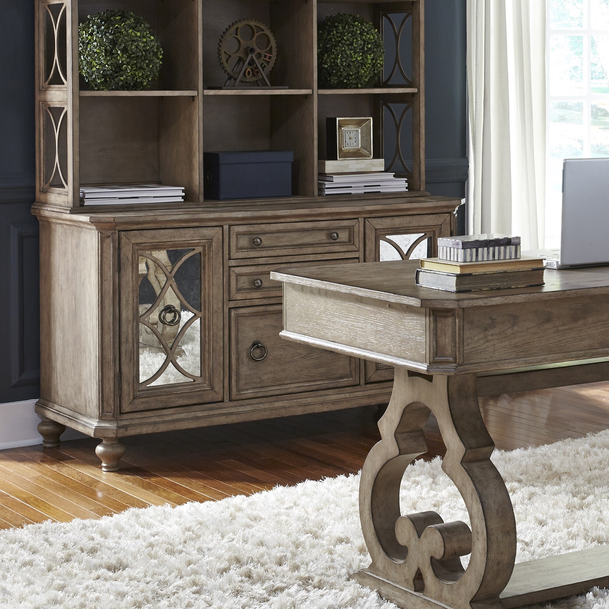 Copper grove hotsell desk with hutch