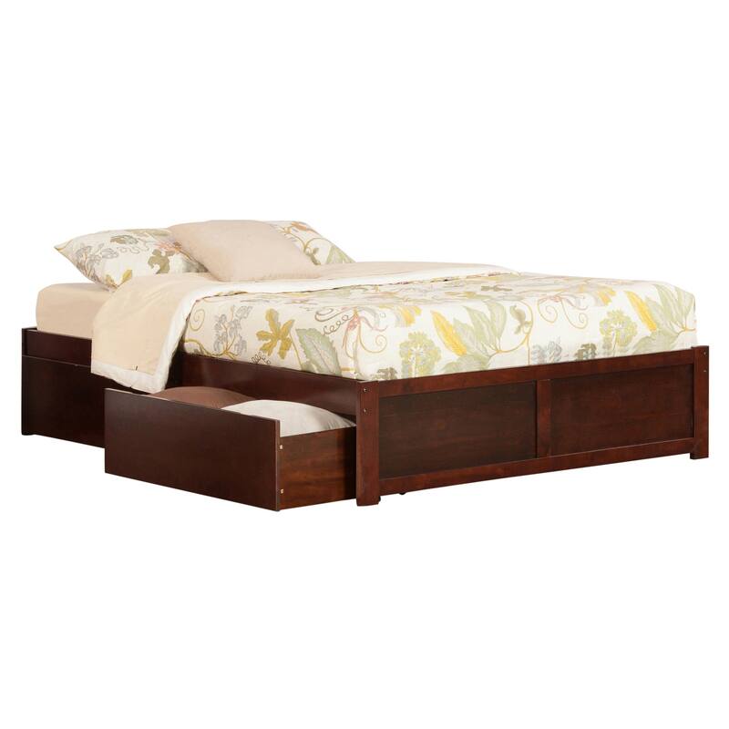 Platform Bed with Drawers & Charger - Modern Storage Bed Frame - Underbed Storage Solutions