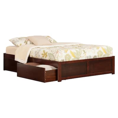 Platform Bed with Drawers & Charger - Modern Storage Bed Frame - Underbed Storage Solutions