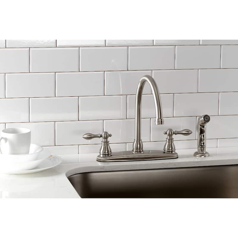 Kingston Brass American Classic 1.8 GPM Centerset Kitchen Faucet �