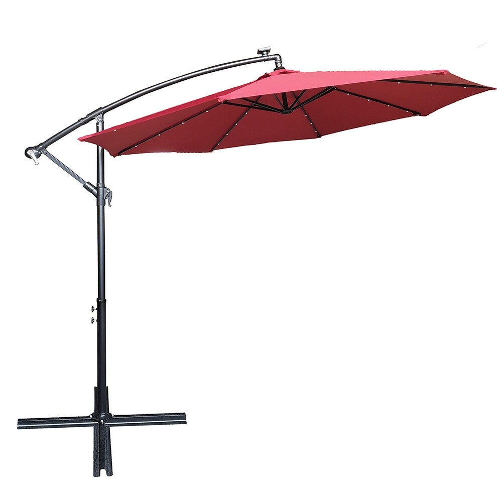 Liveditor10ft Cantilever Patio Umbrella Brown Dailymail