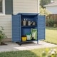 preview thumbnail 20 of 48, MCombo Small Outdoor Storage Cabinet Shed with Double Doors (24.6" x 18.3" x 38.2"), Wooden 0985