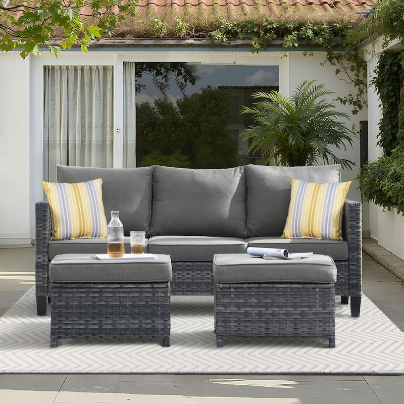 XIZZI Outdoor Seat Back Cushion Set Plush Comfort for Patio Furniture