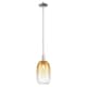 Option Polished Nickel / Amber Shade