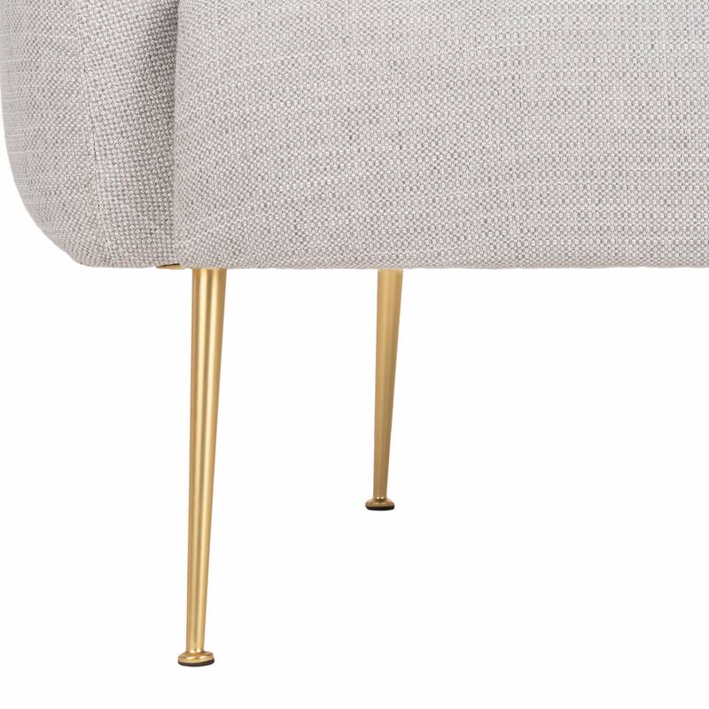 SAFAVIEH Couture Griseldis Stone Polyester Blend Accent Chair - 33" W x 30" D x 29" H - 33Wx30Dx29H