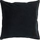 preview thumbnail 33 of 57, Harrell Solid Velvet 22-inch Throw Pillow Cover Only - Black