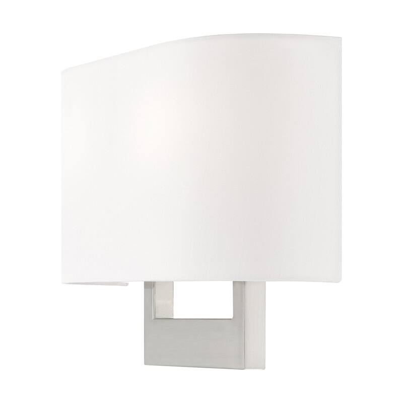 Livex Lighting 2-light Brushed Nickel Wall Sconce, 42401-91 - 14" W X 9.5" H X 3.95" EXT