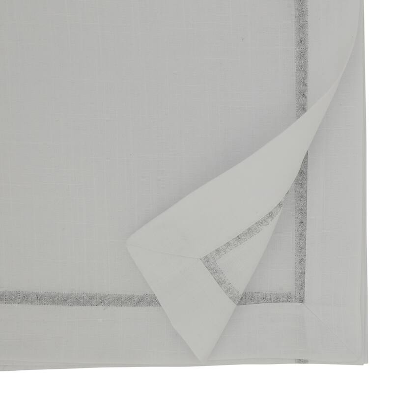 Table Runner With Embroidered Border Design