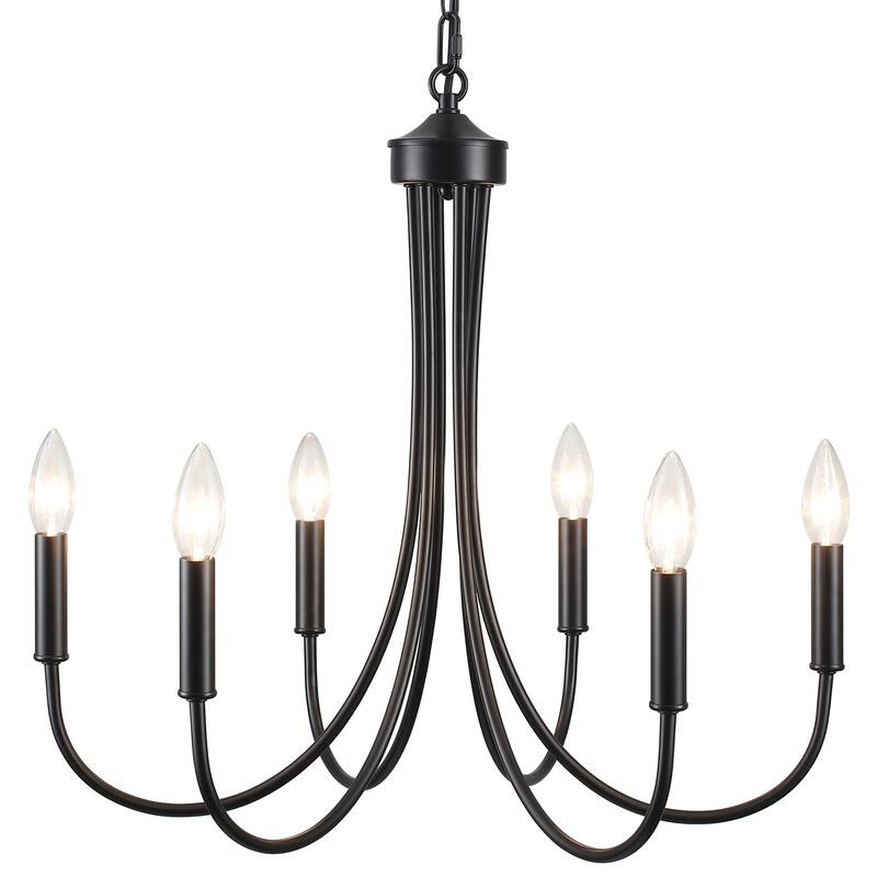 6-Light 23.62 in. Classic Chandelier for Kitchen Living Room