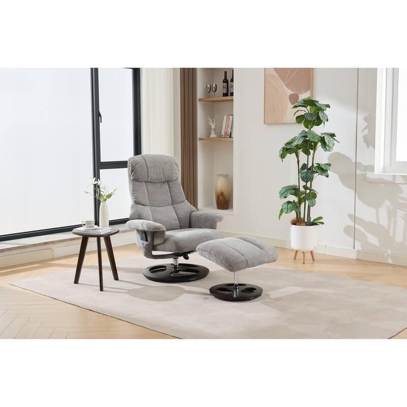 Ergonomic Recliner Chair with Ottoman
