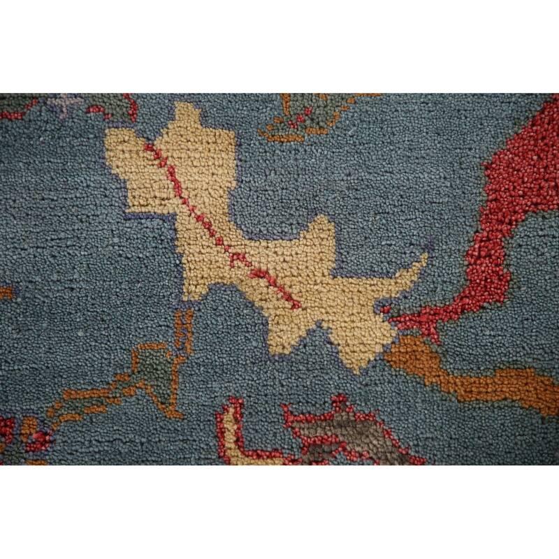 Pink Oushak Oriental Area Rug Handmade Wool Carpet - 8'5"x 10'2"