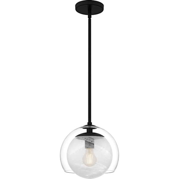 slide 2 of 8, Eslinger 1-Light Matte Black Mini Pendant