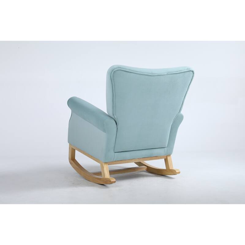 Baby Room High Back Rocking Chair Nursery Chair