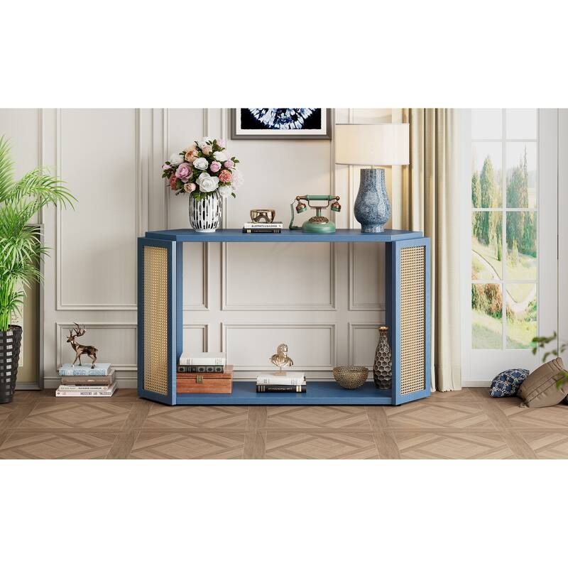 Console Table with Open buttom Shelf