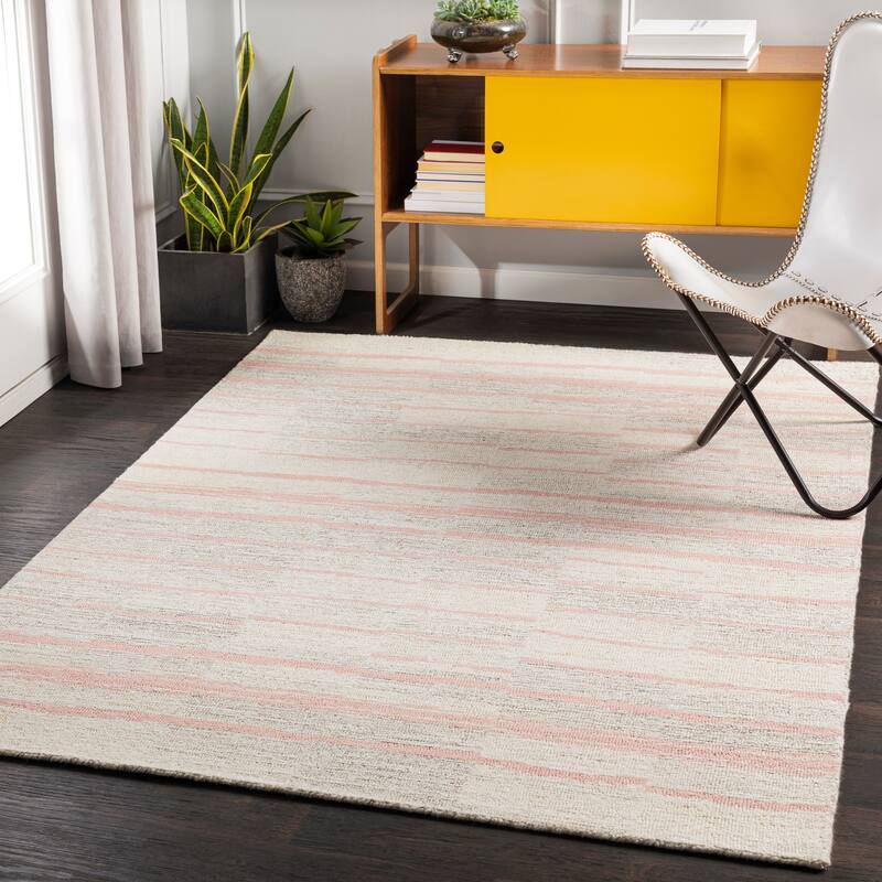 Livabliss Sierra Hand Tufted Geometric Wool Rug