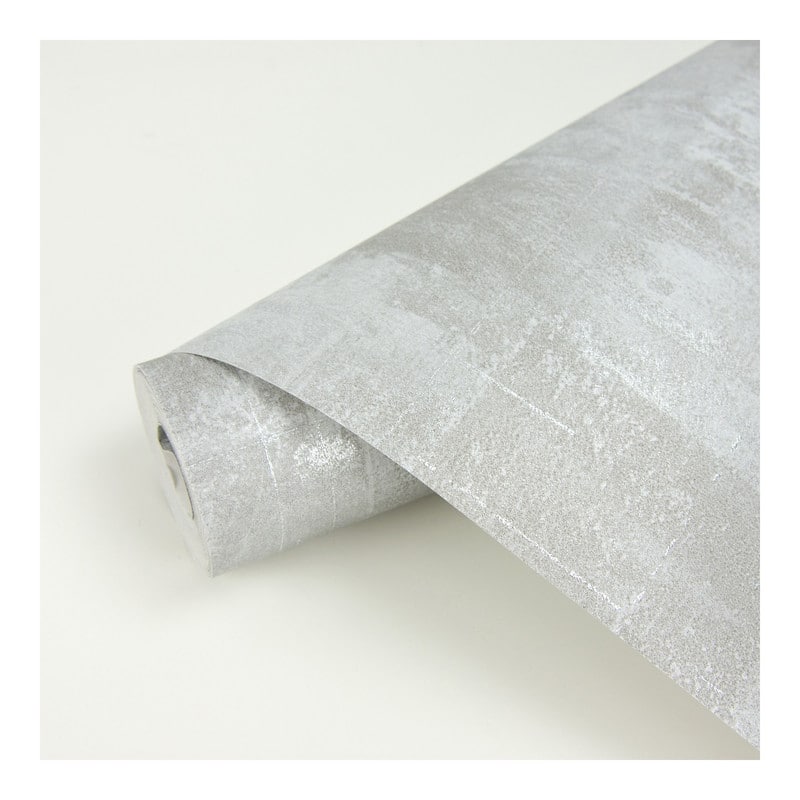 Brewster Ozone Silver Texture Wallpaper - 21 x 396 x 0.025
