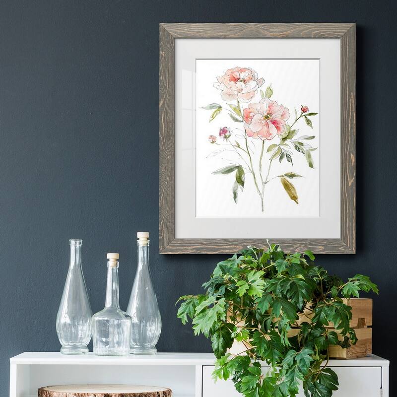 Sketchbook Cottage Rose I-Premium Framed Print - Ready to Hang