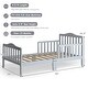 preview thumbnail 2 of 7, Toddler Bed Classic Design Wood Bed Frame with Two Side Guardrails