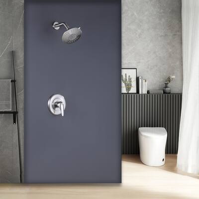 Pressure Balanced 5-Function Shower System with Rough-in Valve