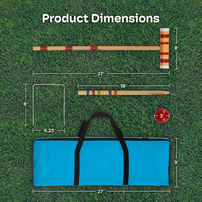 Trademark Games Complete Croquet Set with Carrying Case
