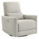 preview thumbnail 42 of 171, Spruce & Spring Asher Power Swivel Glider Recliner Dove Grey-Fabric-Single