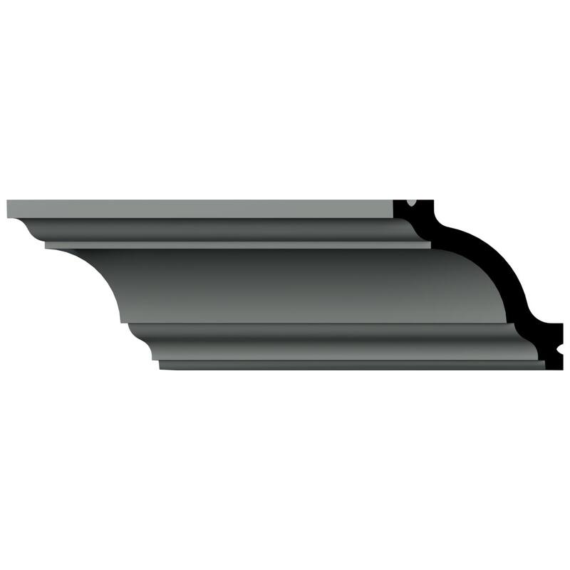 2"H x 2"P x 2 3/4"F x 96"L Fiona Crown Moulding - 1-Pack