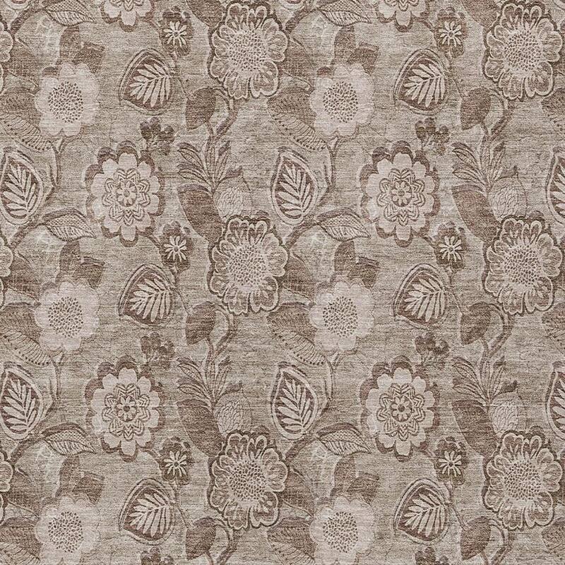HomeRoots Floral Transitional Rectangle Outdoor Rug