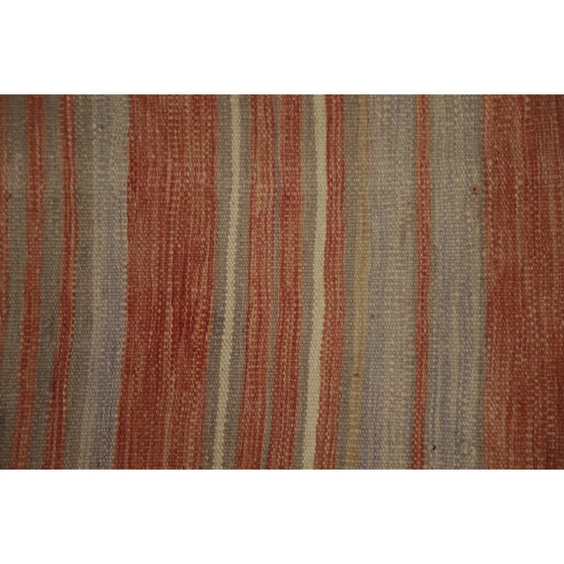 Hand Woven Oriental 100% Wool Carpet Southwestern Tribal Oranges & Rust Kilim Area Rug - 5' 11'' X 3' 11''