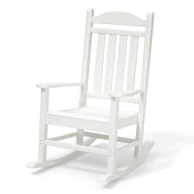 Outdoor Rocking Chairs All-Weather Resistant HDPE Poly Wood