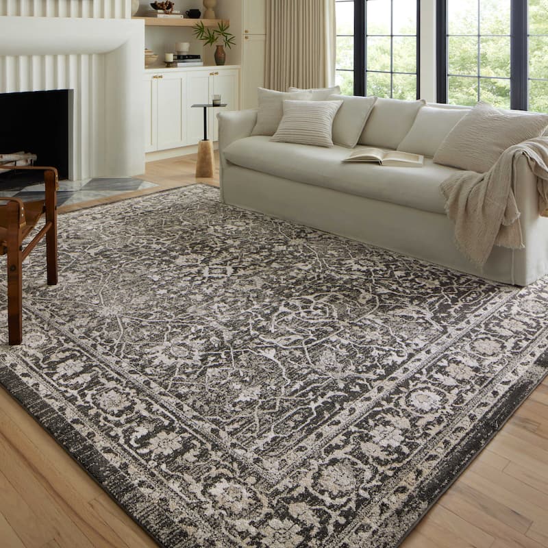 Alexander Home Colette Vintage Botanical Area Rug - 5' 3" x 7' 9" - Runner/Rectangle