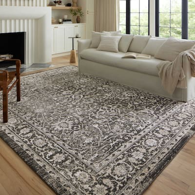 Alexander Home Colette Vintage Botanical Area Rug