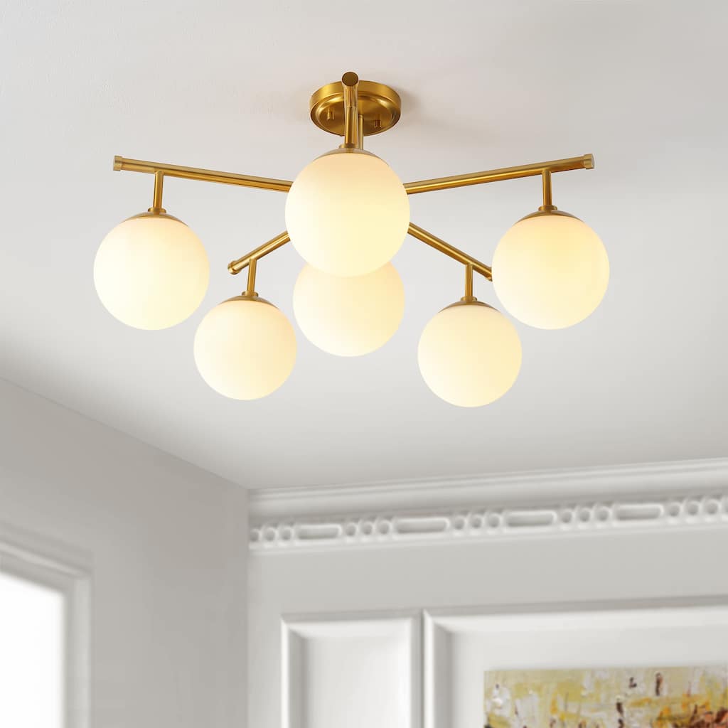 SAFAVIEH Lighting Ardith Flush Mount - 26" W x 26" D x 15" H - 26Wx26Dx15H