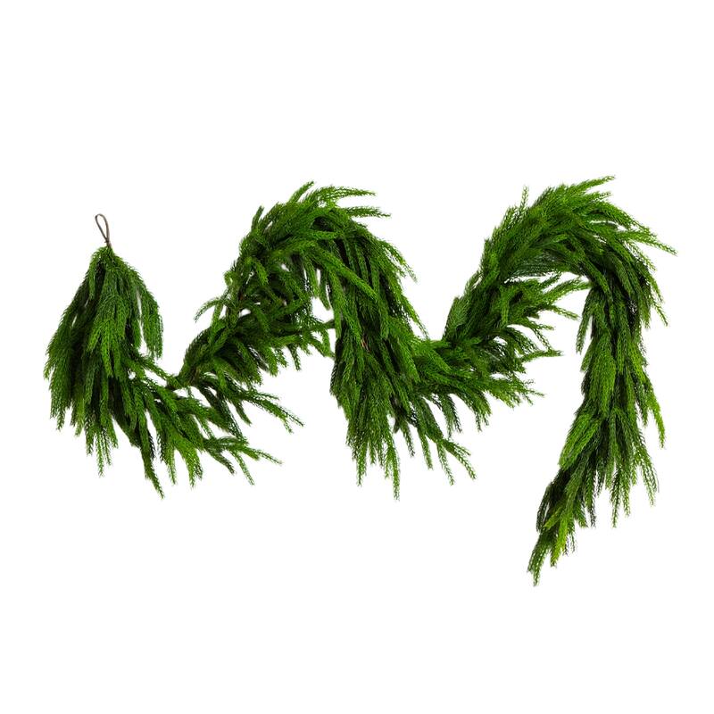10-ft Artificial Real Touch Norfolk Island Pine Garland