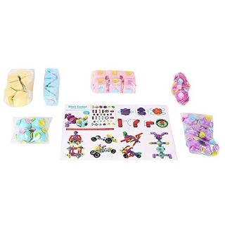 82 Pcs DIY Magnetic Sucker Building Blocks Toys - Mulit - :60*39*7cm