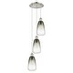 preview thumbnail 12 of 48, Innovations Lighting Endless Possibilities Ballston - Brookhaven Almond - 3 Light 13" Cord Hung Multi Pendant Slate/Polished Nickel