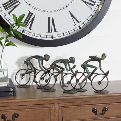 Bronze Polystone Contemporary Sculpture Transportation 8 x 20 x 5 - 20 x 5 x 8
