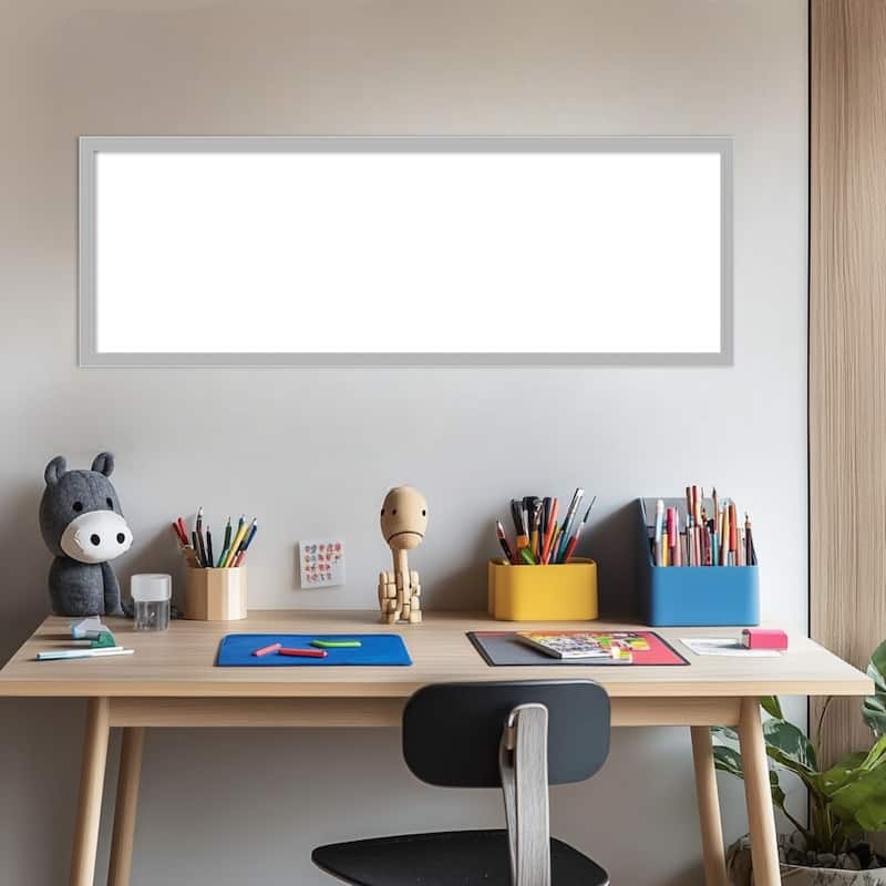 Amanti Art Hera Chrome Framed Dry Erase Magnetic Board