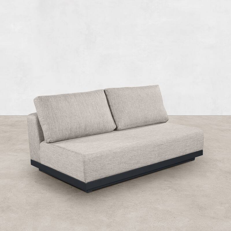 Oslo Aluminum Outdoor Upholstered Loveseat