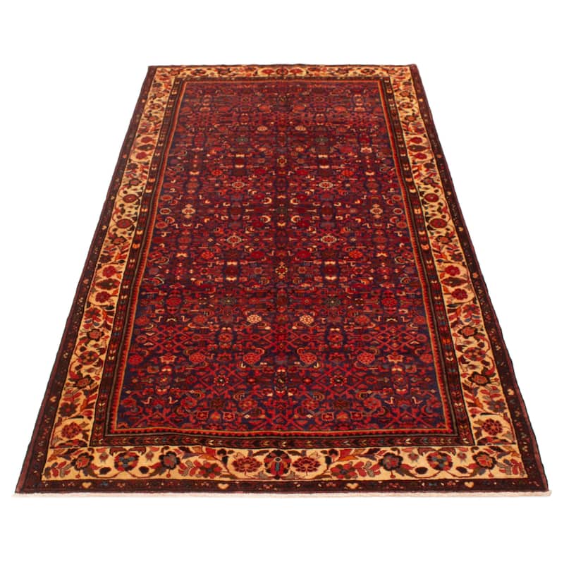 ECARPETGALLERY Hand-knotted Andelz Navy Wool Rug - 5'5 x 11'3
