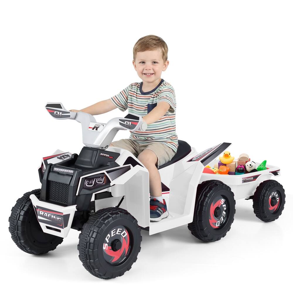 Gymax Kids Electric ATV Car 6V Battery-Powered Ride on Toy w/Removable