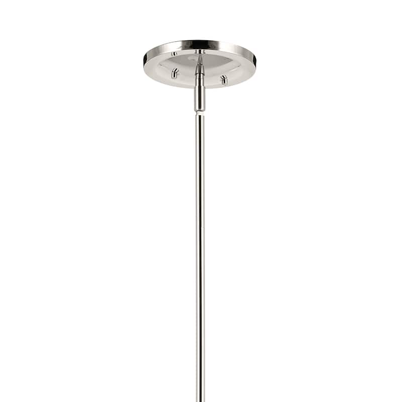 Eadie 41 Inch 6 Light Chandelier in Polished Nickel