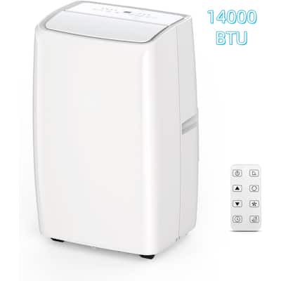 14000 BTU Portable Air Conditioner with Dehumidifier & Fan, Window Kit