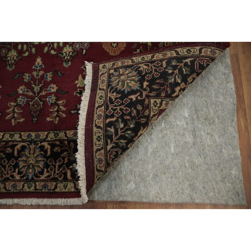 Hand Knotted Oriental 100% Wool Carpet Traditional Floral Red Tabriz Area Rug - 6' 4'' X 4' 1''