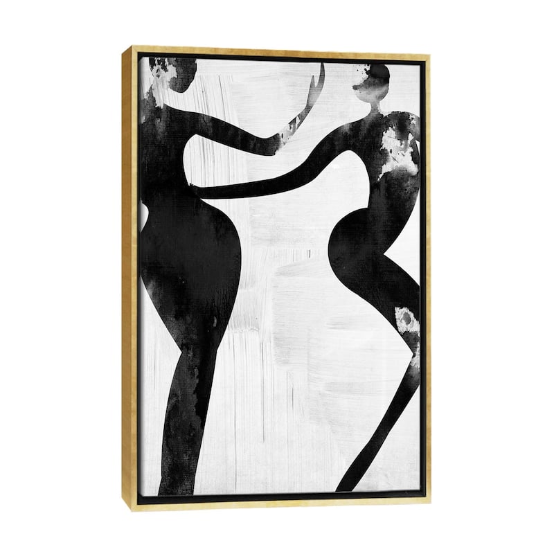 iCanvas "Let's Dance Love I" by Nikki Chu Framed Canvas Print - Gold - 26x18