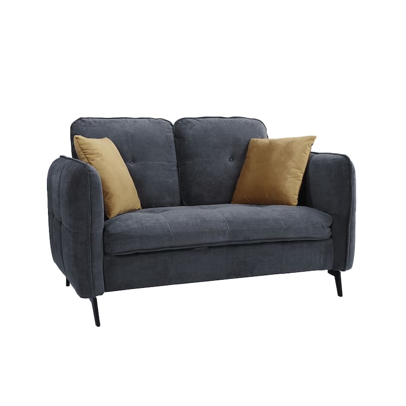 Modern Fabric Loveseat Sofa