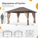 preview thumbnail 45 of 133, EROMMY Hardtop Gazebo,Outdoor Pergola with Double Roof & Netting & Curtains,Heavy Duty Canopy for Patio, Backyard, Pool party