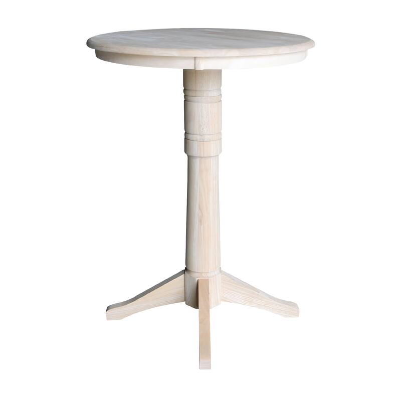30" Round Pedestal Dining Table - Unfinished