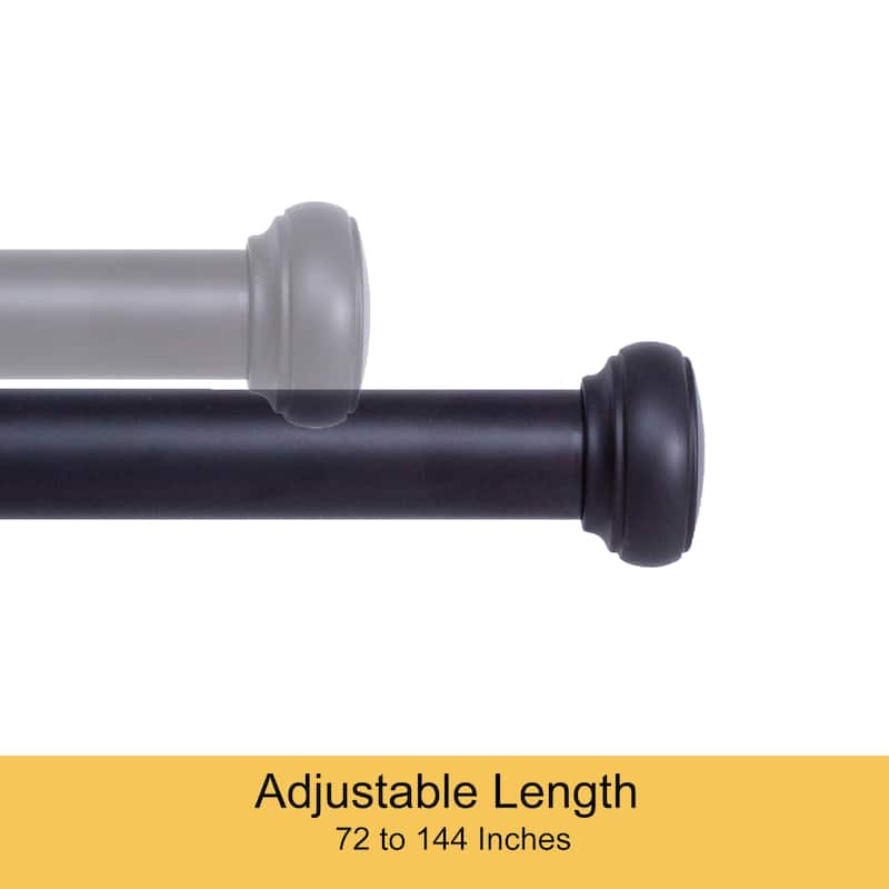 Kenney Weaver 1" Indoor/Outdoor Rust-Resistant Curtain Rod
