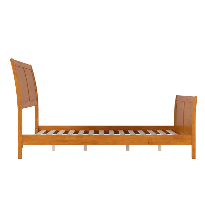 AFI, Portland Solid Wood Low Profile Platform Bed with Matching Footboard
