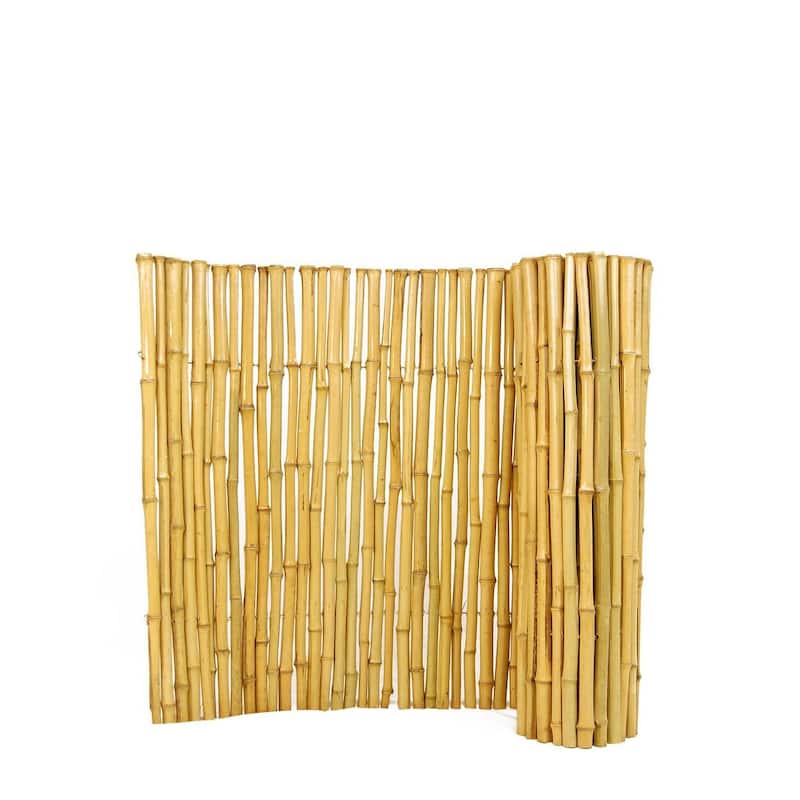 Natural Bamboo Fencing Decorative Fence 3 ft H x 8 ft L x 1 in D
